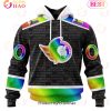 NHL Ottawa Senators Custom Name Number LGBT Pride Hockey Is For Everyone Pullover Hoodie