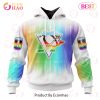 NHL Pittsburgh Penguins Custom Name Number LGBT Pride Month Pullover Hoodie