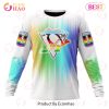 NHL Pittsburgh Penguins Custom Name Number LGBT Pride Month Sweatshirt