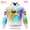 NHL San Jose Sharks Custom Name Number LGBT Pride Month Pullover Hoodie