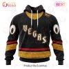 NHL Vegas Golden Knights Custom Name Number 2022 Reverse Retro Jersey Pullover Hoodie