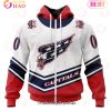 NHL Washington Capitals Custom Name Number Specialized Retro Concepts Jersey Zip Up Hoodie