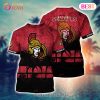 NHL Ottawa Senators Palm Trees Beach T-Shirt