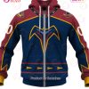 NHL Winnipeg Jets Custom Name Number Atlanta Thrashers 1999 Vintage Away Jersey Zip Up Hoodie