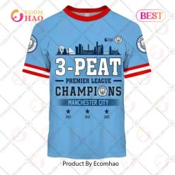 Manchester City 3-Peat Champions Jersey T-Shirt