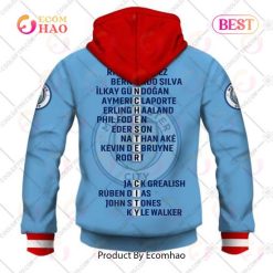 Alternative view of Manchester City 3-Peat Champions Jersey Zip Up Hoodie