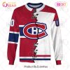 NHL Montreal Canadiens Custom Name Number 2023 Mix Jersey Sweatshirt