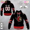 NHL Ottawa Senators Custom Name Number 2023 Home Jersey Pullover Hoodie