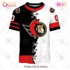 NHL Ottawa Senators Custom Name Number 2023 Mix Jersey T-Shirt