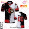 NHL Ottawa Senators Custom Name Number 2023 Mix Jersey Polo Shirt