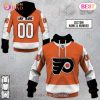 NHL Philadelphia Flyers Custom Name Number 2023 Home Jersey Pullover Hoodie