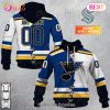 NHL St. Louis Blues Custom Name Number 2023 Mix Jersey Pullover Hoodie
