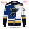 NHL St. Louis Blues Custom Name Number 2023 Mix Jersey Sweatshirt