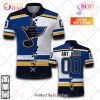 NHL St. Louis Blues Custom Name Number 2023 Mix Jersey Polo Shirt