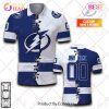 NHL Tampa Bay Lightning Custom Name Number 2023 Mix Jersey Polo Shirt