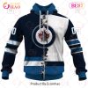 NHL Winnipeg Jets Custom Name Number 2023 Mix Jersey Zip Up Hoodie