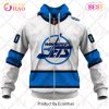 NHL Winnipeg Jets Custom Name Number 2023 Reverse Retro Jersey Zip Up Hoodie