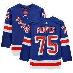 New York Rangers Ryan Reaves Blue Adidas NHL Authentic Jersey
