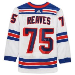 New York Rangers Ryan Reaves White Adidas NHL Authentic Jersey - Image 2