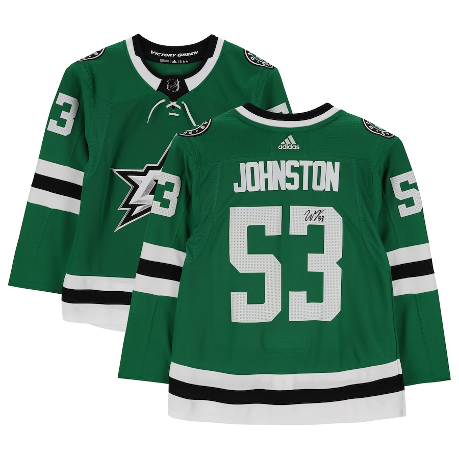Dallas Stars Wyatt Johnston Green Adidas NHL Authentic Jersey