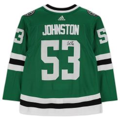 Alternative view of Dallas Stars Wyatt Johnston Green Adidas NHL Authentic Jersey