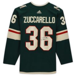 Minnesota Wild Mats Zuccarello Green Adidas NHL Authentic Jersey - Image 2