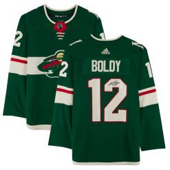 Minnesota Wild Matthew Boldy Green Adidas NHL Authentic Jersey