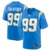 Los Angeles Chargers Aaron Crawford Nike Powder Blue NFL Game Jersey