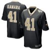 New Orleans Saints Alvin Kamara Nike Black NFL Game Jersey