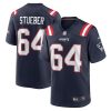 New England Patriots Andrew Stueber Nike Navy NFL Game Jersey