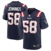 New England Patriots Anfernee Jennings Nike Navy NFL Game Jersey