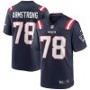 New England Patriots Bruce Armstrong Nike Navy Retired NFL Game Jersey