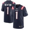 New England Patriots Cam Newton Nike Navy NFL Game Jersey