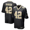 New Orleans Saints Chase Hansen Nike Black NFL Game Jersey