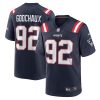 New England Patriots Davon Godchaux Nike Navy NFL Game Jersey