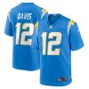 Los Angeles Chargers Derius Davis Nike Powder Blue NFL Game Jersey