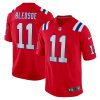 New England Patriots Drew Bledsoe Nike Red Alternate NFL Game Jersey