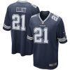 Dallas Cowboys Ezekiel Elliott Nike Navy NFL Game Jersey
