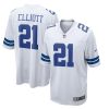 Dallas Cowboys Ezekiel Elliott Nike White NFL Game Jersey