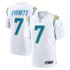 Los Angeles Chargers Gerald Everett Nike White NFL Game Jersey
