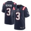 New England Patriots Jabrill Peppers Nike Navy NFL Game Jersey