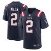 New England Patriots Jalen Mills Nike Navy NFL Game Jersey