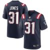 New England Patriots Jonathan Jones Nike Navy NFL Game Jersey