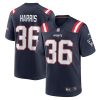 New England Patriots Kevin Harris Nike Navy NFL Game Jersey