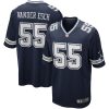 Dallas Cowboys Leighton Vander Esch Nike Navy NFL Game Jersey
