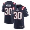 New England Patriots Mack Wilson Nike Navy NFL Game Jersey