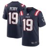 New England Patriots Malcolm Perry Nike Navy NFL Game Jersey