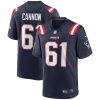 New England Patriots Marcus Cannon Nike Navy NFL Game Jersey