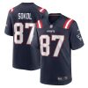 New England Patriots Matt Sokol Nike Navy NFL Game Jersey