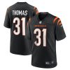 Cincinnati Bengals Michael Thomas Nike Black NFL Game Jersey